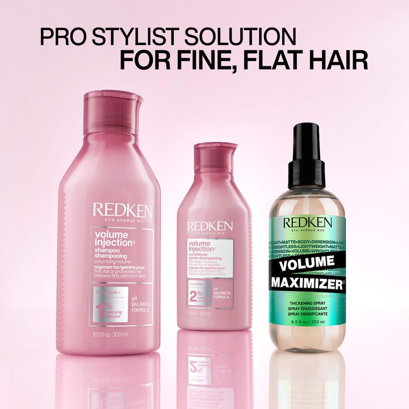 Redken Volume Injection Shampoo | For Fine Hair | Adding lift & Body | Paraben Free | 33.8 fl. Oz (Pack of 1) - Image 5