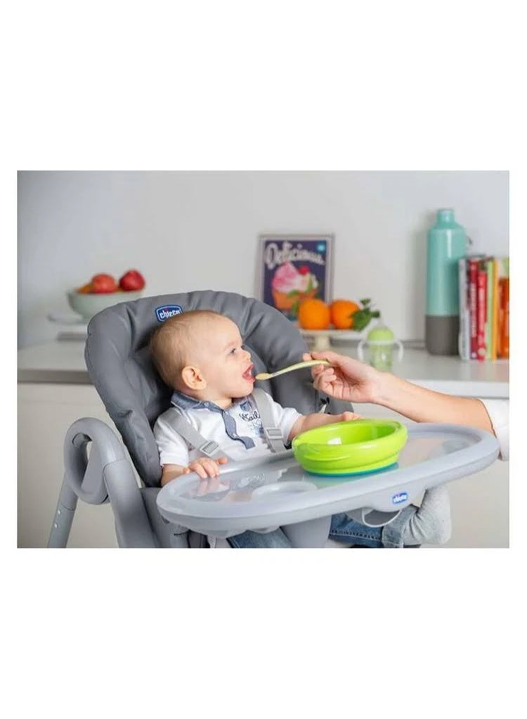Chicco Mix & Match Softly Silicone Spoon 6m+ Green x1 - Image 3