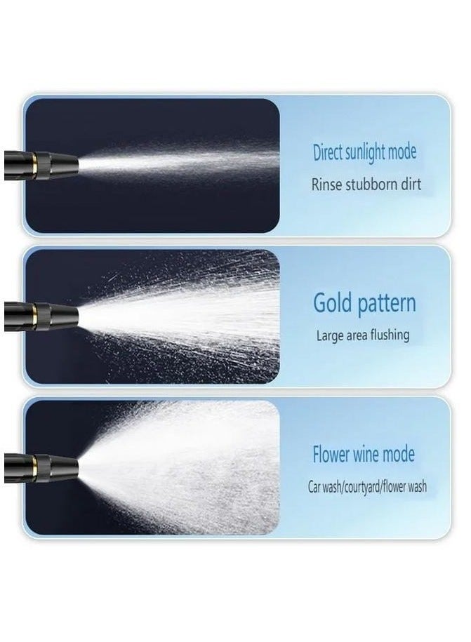 Beauenty Upgrade Car Washing High Pressure Water Gun Garden Hose Nozzle Sprayer, Metal High Pressure Leak-proof Water Hose Nozzle with 3 Adjustable Spray Patterns for Garden Watering And Car Pet Washing - Image 4