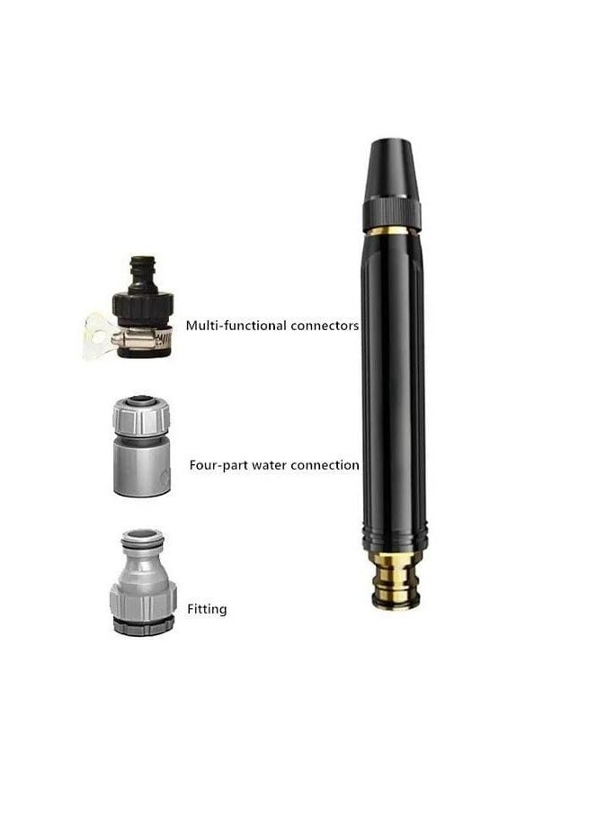 Beauenty Upgrade Car Washing High Pressure Water Gun Garden Hose Nozzle Sprayer, Metal High Pressure Leak-proof Water Hose Nozzle with 3 Adjustable Spray Patterns for Garden Watering And Car Pet Washing - Image 2