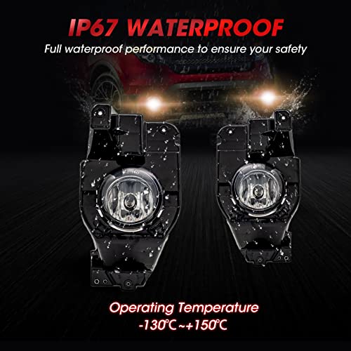 WEZEMLIGHT Fog Lights Assembly Replacement For 2013 2014 2015 Ford Explorer with H11 12V 55W Halogen Bulbs Included Switch And Wiring Kit(Clear Lens - Image 5