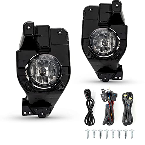WEZEMLIGHT Fog Lights Assembly Replacement For 2013 2014 2015 Ford Explorer with H11 12V 55W Halogen Bulbs Included Switch And Wiring Kit(Clear Lens - Image 2