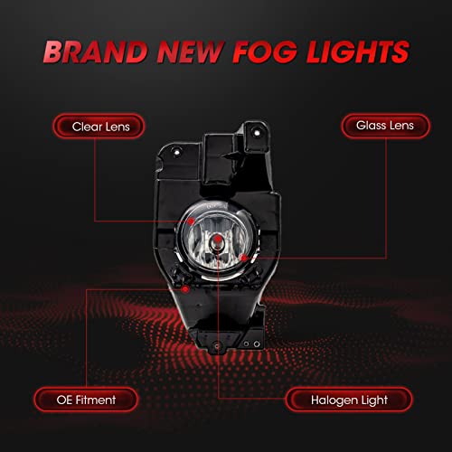 WEZEMLIGHT Fog Lights Assembly Replacement For 2013 2014 2015 Ford Explorer with H11 12V 55W Halogen Bulbs Included Switch And Wiring Kit(Clear Lens - Image 4