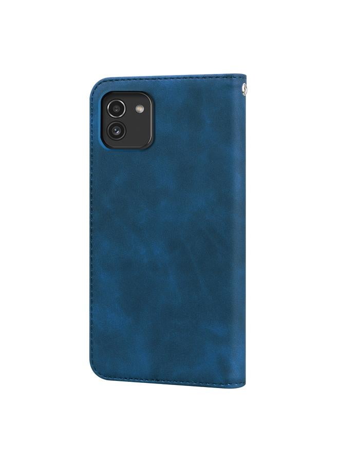 S-TOP Case For Samsung Galaxy A03 164mm Frosted Business Magnetic Flip Leather Phone Case - Image 3