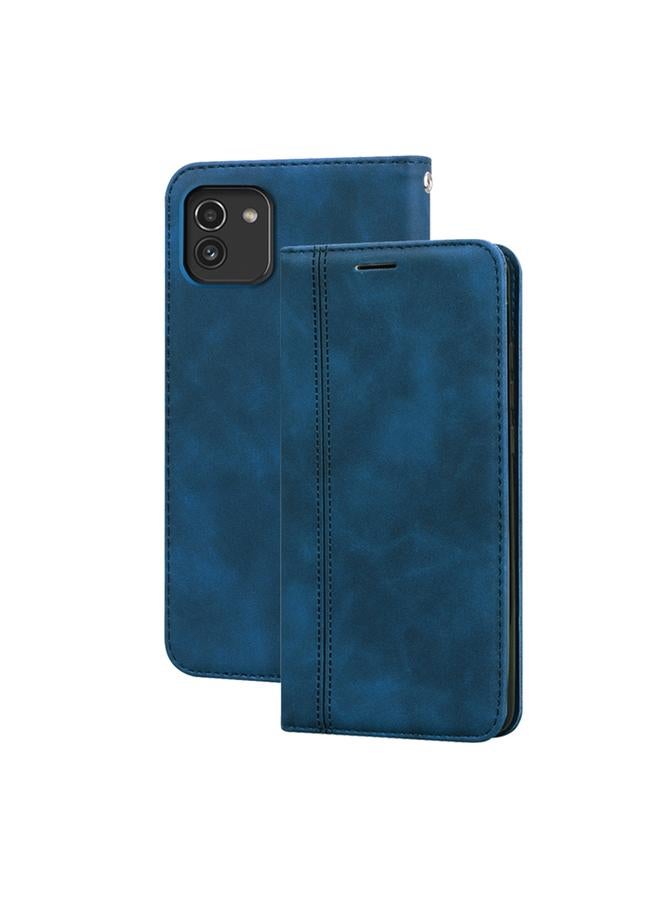 S-TOP Case For Samsung Galaxy A03 164mm Frosted Business Magnetic Flip Leather Phone Case - Image 1