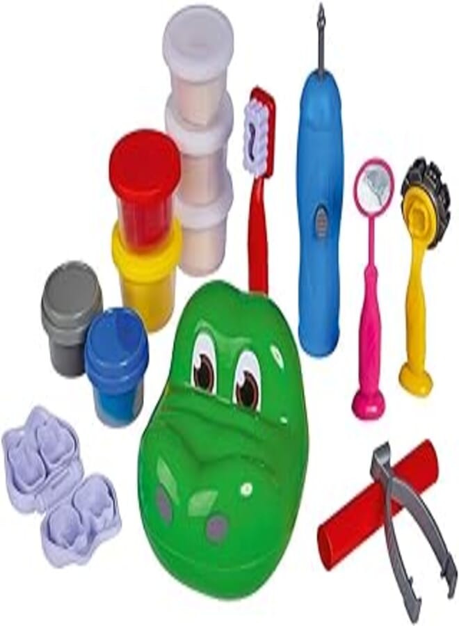 Simba Art and Fun 106324426 Modelling Clay Set Crocodile Dentist