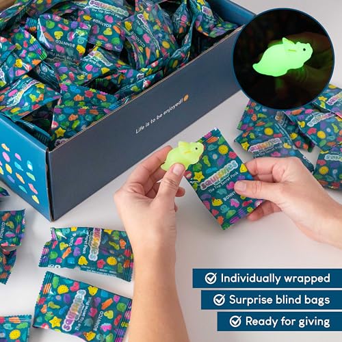 BONNYCO Mochi Squishy Toys Bulk for Kids Party Favors Pack 160 Goodie Bags Stuffers for Kids with Glow in The Dark Return Gifts Birthday Party Squishy Fidget Toys Pinata Stuffers Birthday Kawaii - Image 5