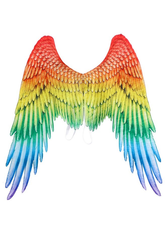 Alodidae 3D Angel Wings Costume with Elastic Straps Halloween Party Mardi Gras Cosplay Accessory (Rainbow Pride) - Image 1