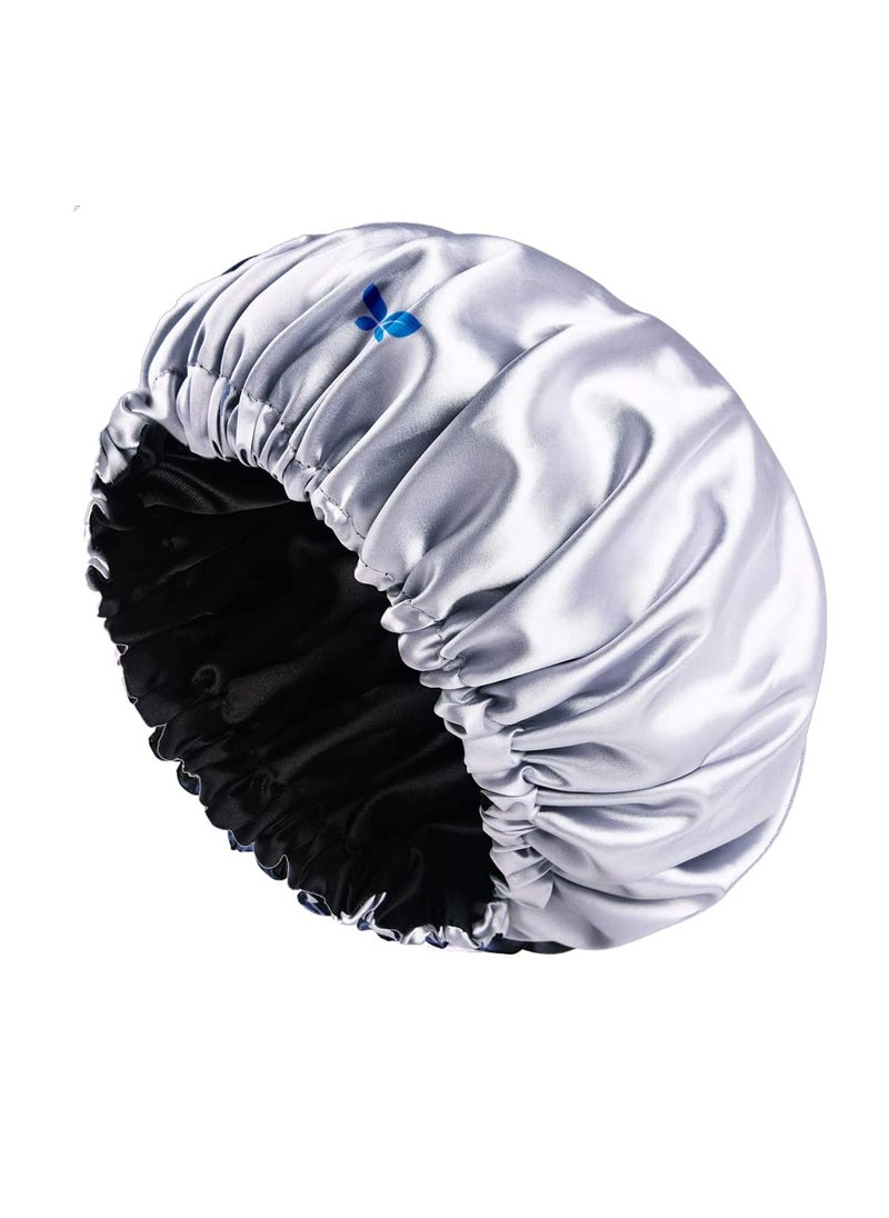 Bless Bless Bless Satin Bonnet - Silver  - Image 1