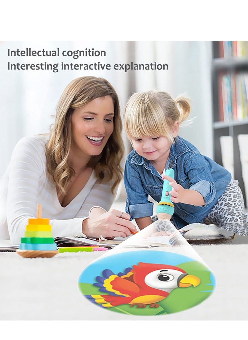 Y&D - 3 Slide Projection Flashlight with 9 Slides, Children's Cognitive Lamp Toy Slides Educational Learning Bedtime Wall Night Light - Image 1