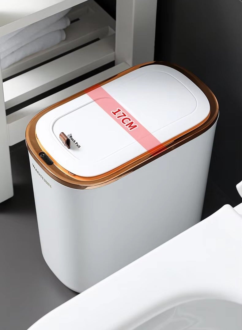 DubaiGallery Narrow Automatic Sensor Trash Can, Smart Bathroom Trash Can, Toilet Trash Can, Kitchen Trash Can, Home, 12L  - Image 2