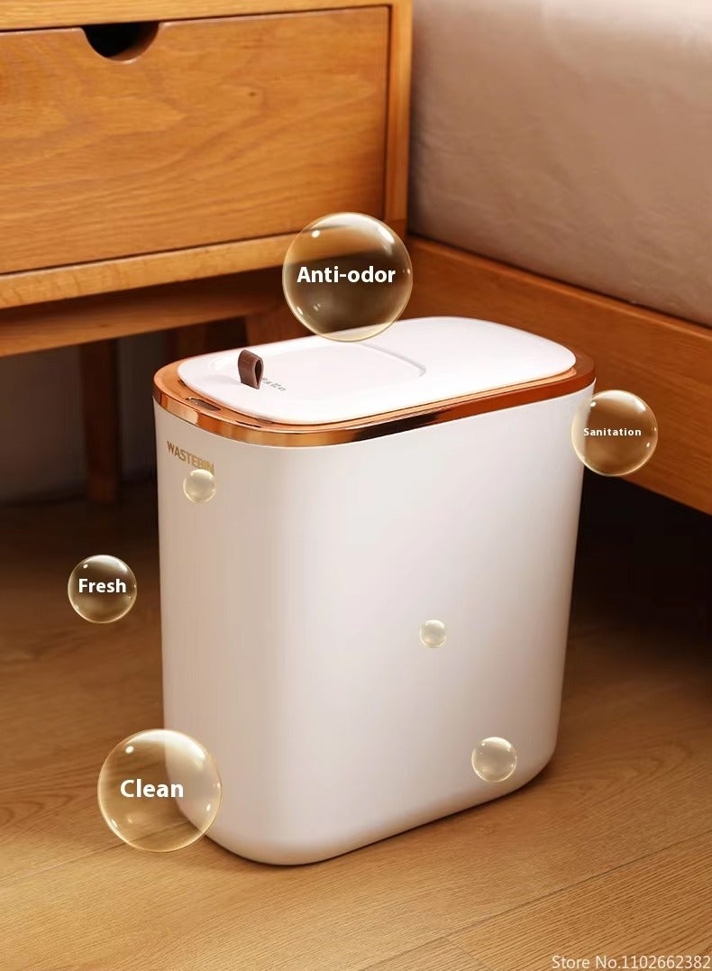 DubaiGallery Narrow Automatic Sensor Trash Can, Smart Bathroom Trash Can, Toilet Trash Can, Kitchen Trash Can, Home, 12L  - Image 3