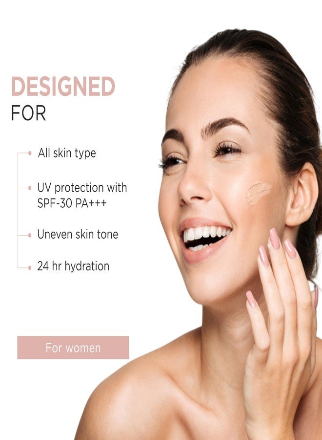 Oshea Colors Mattifying BB Cream for All Skin Types | Non Greasy & Instant Glow with SPF 30 PA +++ | Enriched with Aloe Vera, Turmeric & Licorice Extracts (000 Light Warm) 30g - Image 2