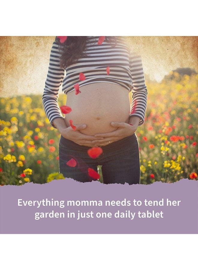 Garden of Life فيتامينات ما قبل الولادة العضوية: حمض الفوليك للطاقة وتطوير الجنين الصحي، حديد غير مسبب للإمساك، فيتامين C، B6، B12، D3 – عضوي، غير معدل وراثيًا، خالي من الغلوتين، نباتي، إمداد لمدة 30 يومًا - Image 3