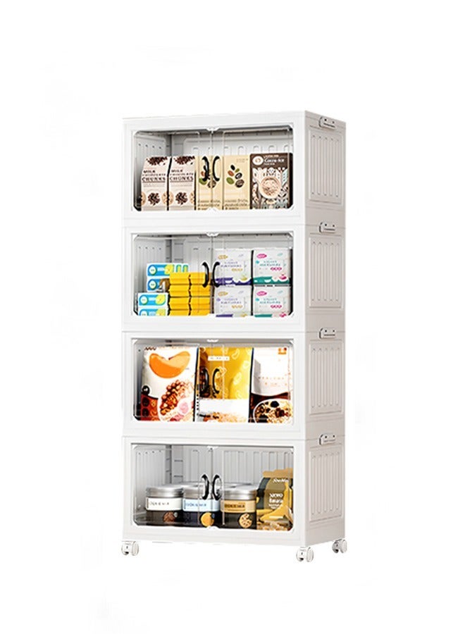 Generic Storage Cabinet with Wheels, Multi-Purpose Drawer Shelves, deal for Living Room or Kitchen Storage  - Image 1
