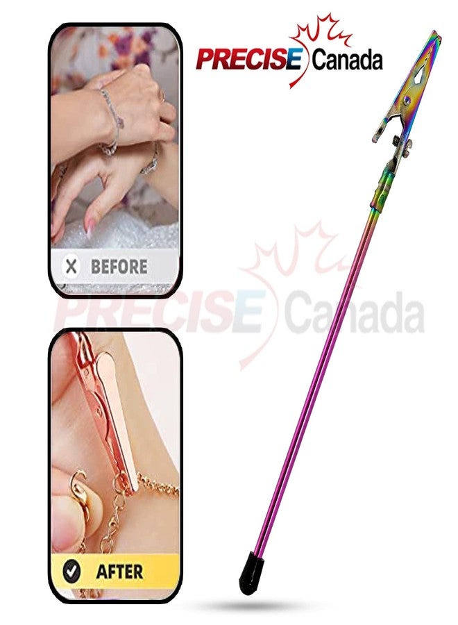 PRECISE CANADA Titanium Bracelet Tool Jewelry Helper- Bracelet Fastener Helper with Watch Clasps & Zipper Pull. Easy Fastener Bracelet Holder, PR-348 - Image 5