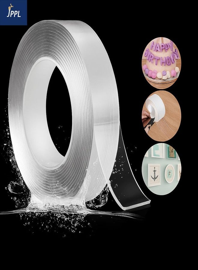 JPPL Nano Tape 3 Meter x 4 Rolls – Heavy Duty Double-Sided Adhesive | Transparent, Removable, Reusable, Waterproof Gel Grip | Multipurpose Mounting Tape for Walls, Kitchen, Office, Bathroom - Image 2