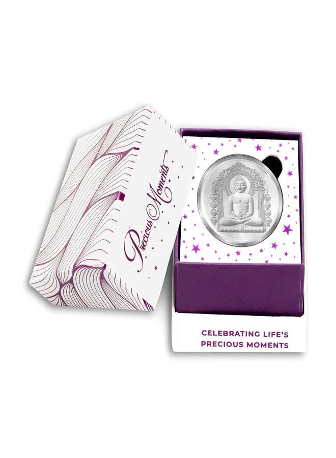 ACPL Precious Moments BIS Hallmarked Silver Coin Mahaveer Ji 10 gm 999 Pure - Image 3