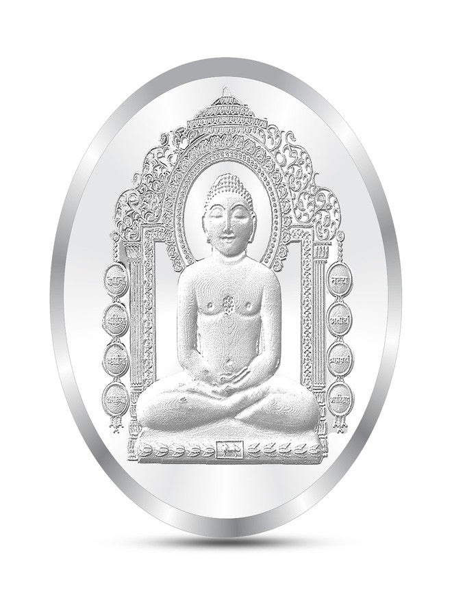 ACPL Precious Moments BIS Hallmarked Silver Coin Mahaveer Ji 10 gm 999 Pure - Image 1