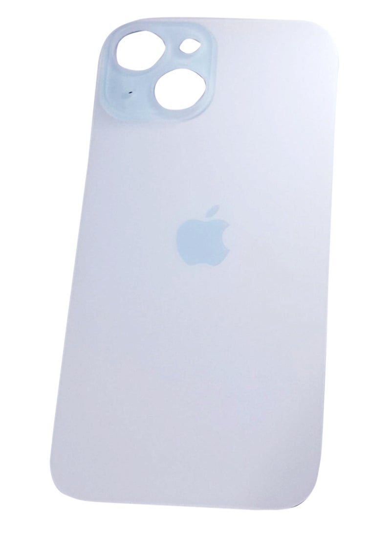 Generic - Replacement glass back for iPhone 15, titanium, blue - Image 1