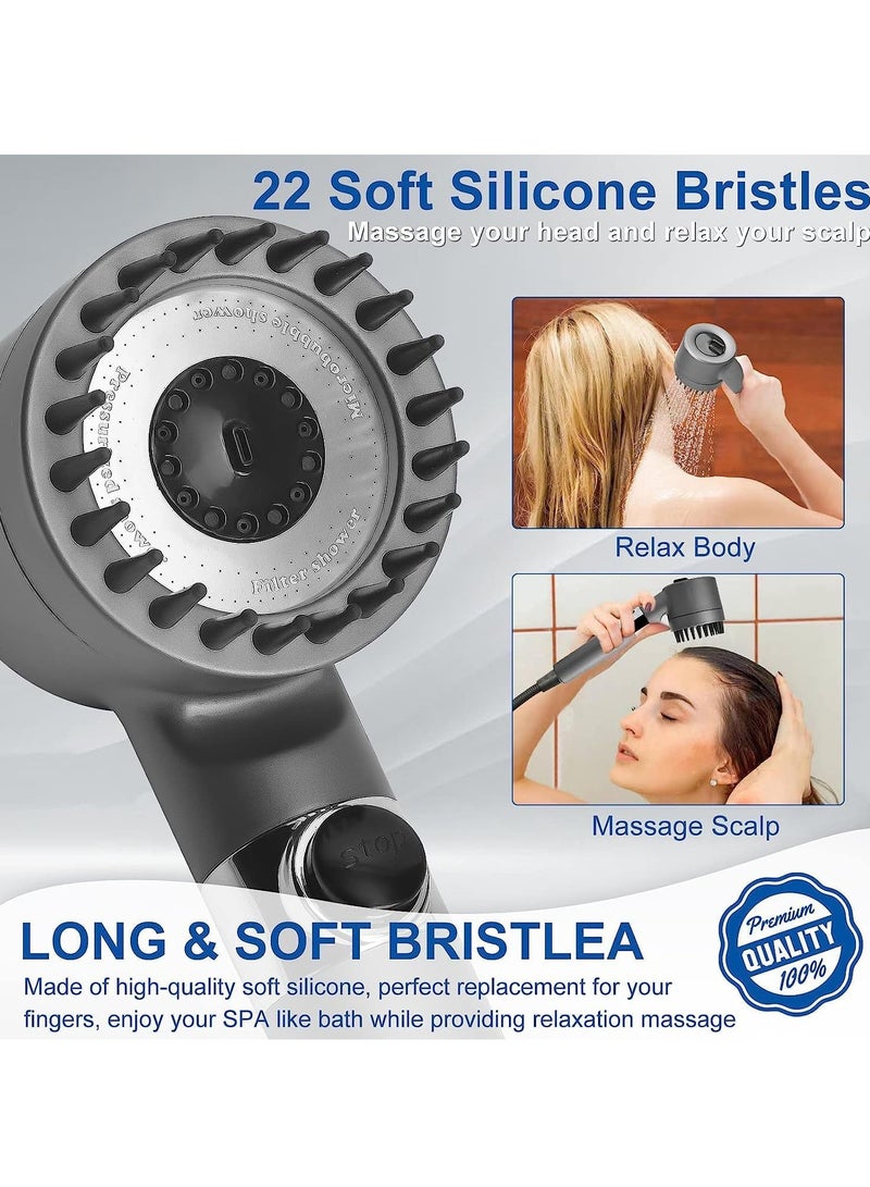 Necomi Handheld Shower Head, Removable Shower Head Accessories, 3-Mode Multi-Function Massage Shower Head - Image 5