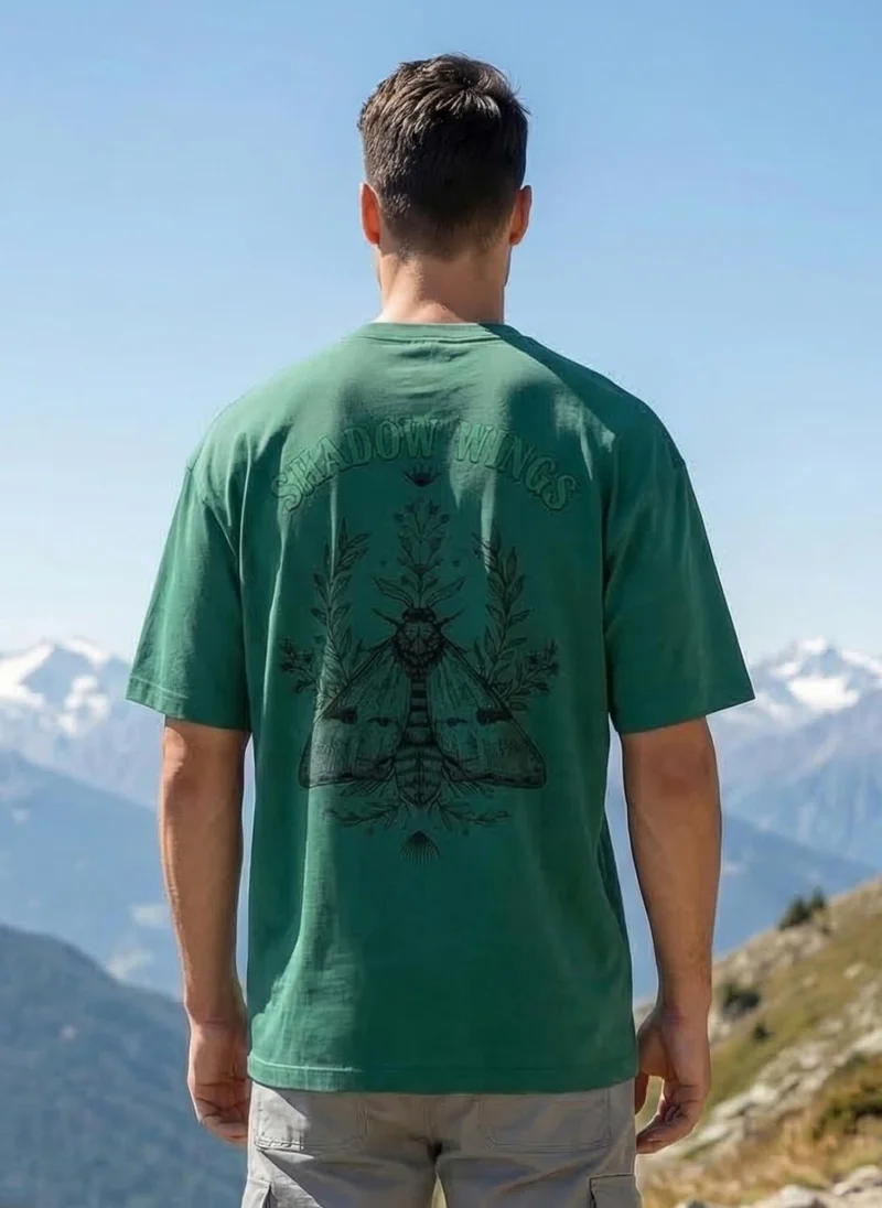 NOBERO Rainforest Men Oversized Graphic Printed T-shirt for Men | Best Price UAE