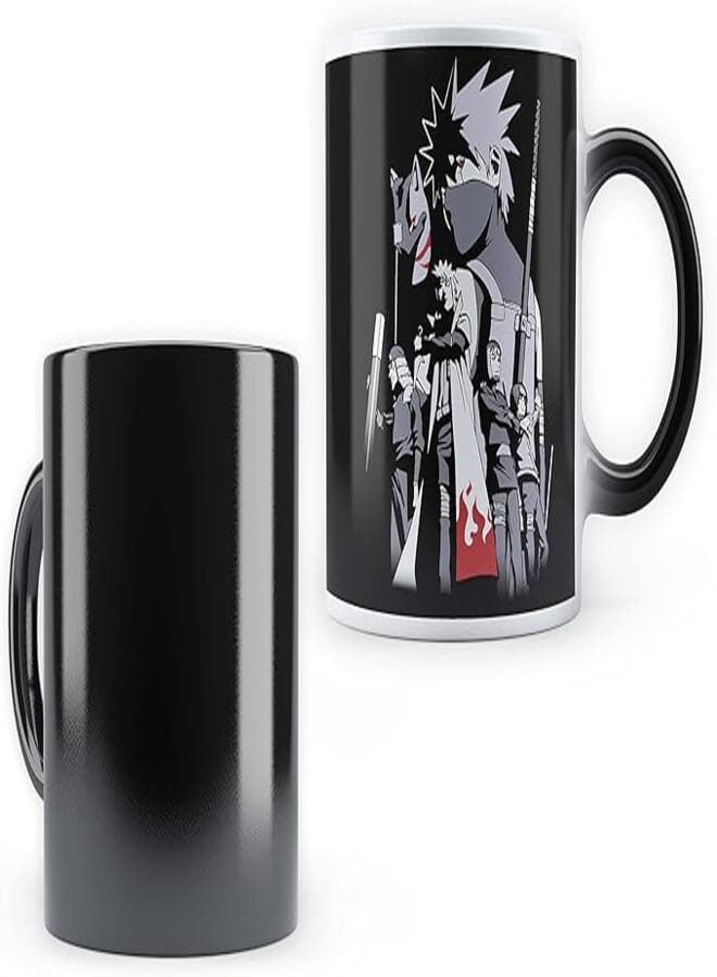 Epic Stuff - Anime - Design Morphing Heat Sensitive Design Coffee Mug 350ml - Best Gift for Anime Fans (Kakashi)