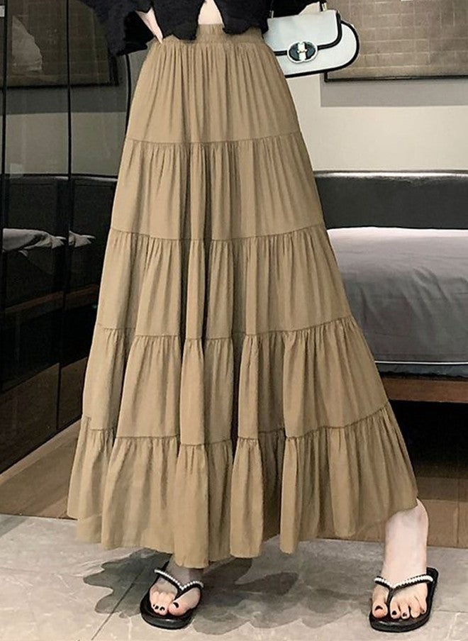 YUNIQEE Flared Maxi Skirt for Women - Image 1