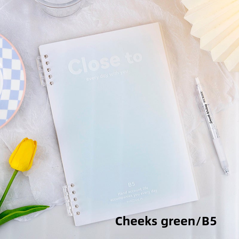 Generic Gradient Blush Ring Binder Notebook A5/B5 for Students B5 Green 