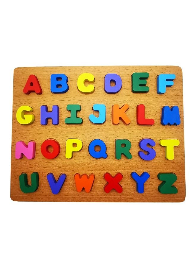 asmat Alphabet Puzzle ABC Jigsaws Chunky Letters Early Learning Toys for Kindergarten and Toddlers - Image 1