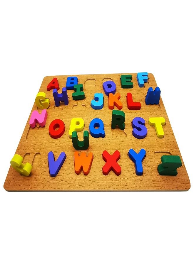 asmat Alphabet Puzzle ABC Jigsaws Chunky Letters Early Learning Toys for Kindergarten and Toddlers - Image 4