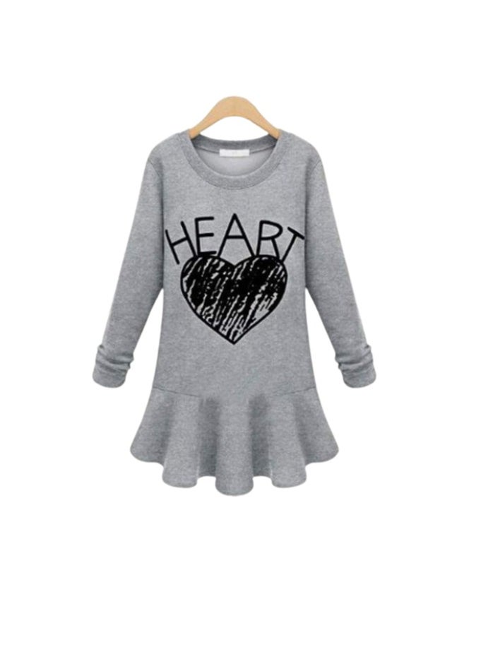 Hanady - Pure fit cotton pullover from 50 to 60 kilograms, gray - Image 1