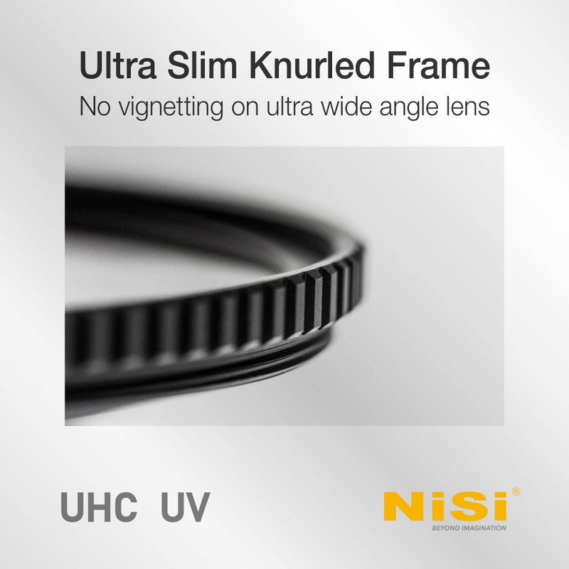 NiSi فلتر حماية UV NiSi مقاس 52 مم - تصميم فائق النحافة مع 18 طبقة متعددة، طلاء فائق الصلابة، طلاء نانو، مقاوم للماء والخدوش - وضوح UHD وفلتر UV لعدسة كاميرا مقاس 52 مم - Image 4
