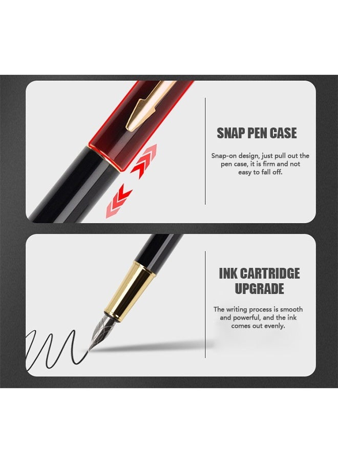 Fountain Pen Set with Gift Box, Refillable High End Business Signature Pen, 0.5MM Classic Metal Pen for Men and Women Writing (Black) - pzsku/ZB185A7D0163540AFE9C9Z/45/_/1726122778/b0b612e4-12b8-4e5c-80d2-e1192655d497