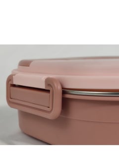 HTH 4 Compartments Lunch Box Insulated Bento Box 1300 ml Size Food Container Leakproof for Kids and Adults Including Reusable Stainless Steel Cutleries with Storage Slot Microwave Safe Lunch Box  - Image 3
