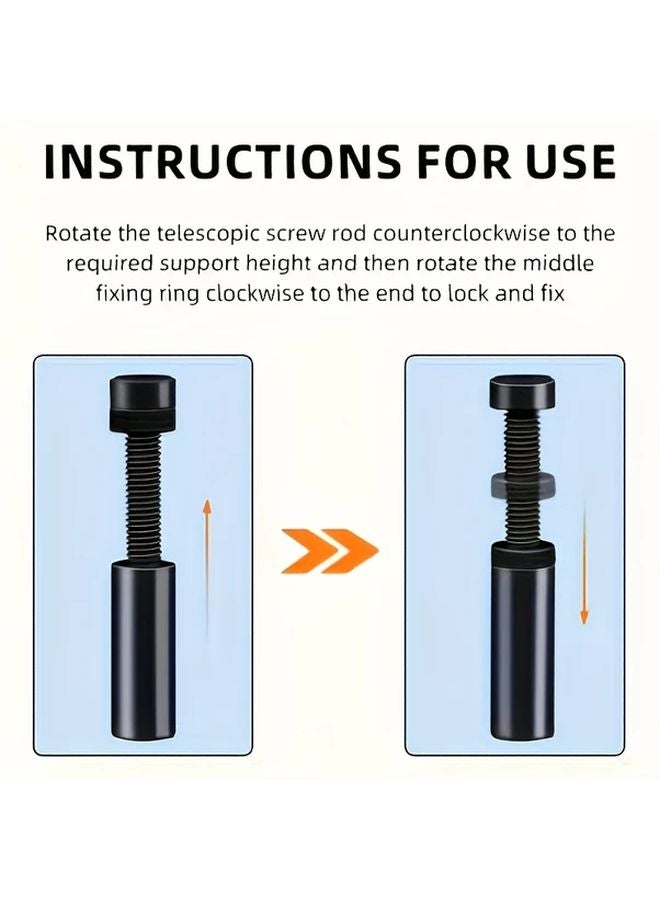 قوس بطاقة رسومات مغناطيسي عالي الجودة أسود - قابل للتمديد والتعديل - دعامة معدنية متينة - Image 5