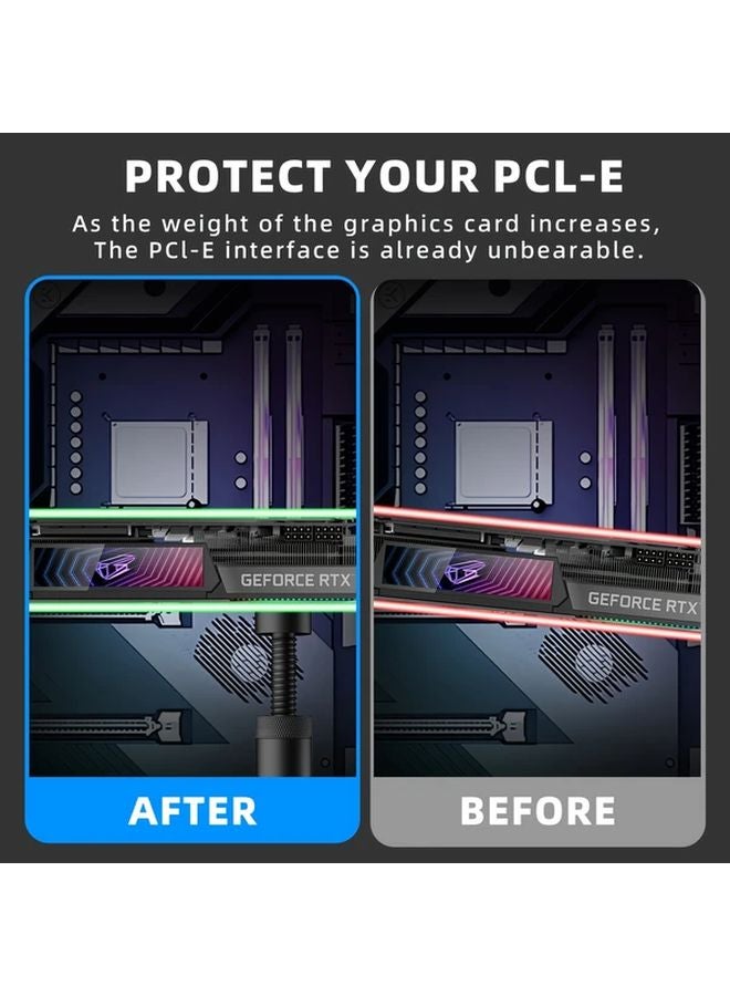 قوس بطاقة رسومات مغناطيسي عالي الجودة أسود - قابل للتمديد والتعديل - دعامة معدنية متينة - Image 4