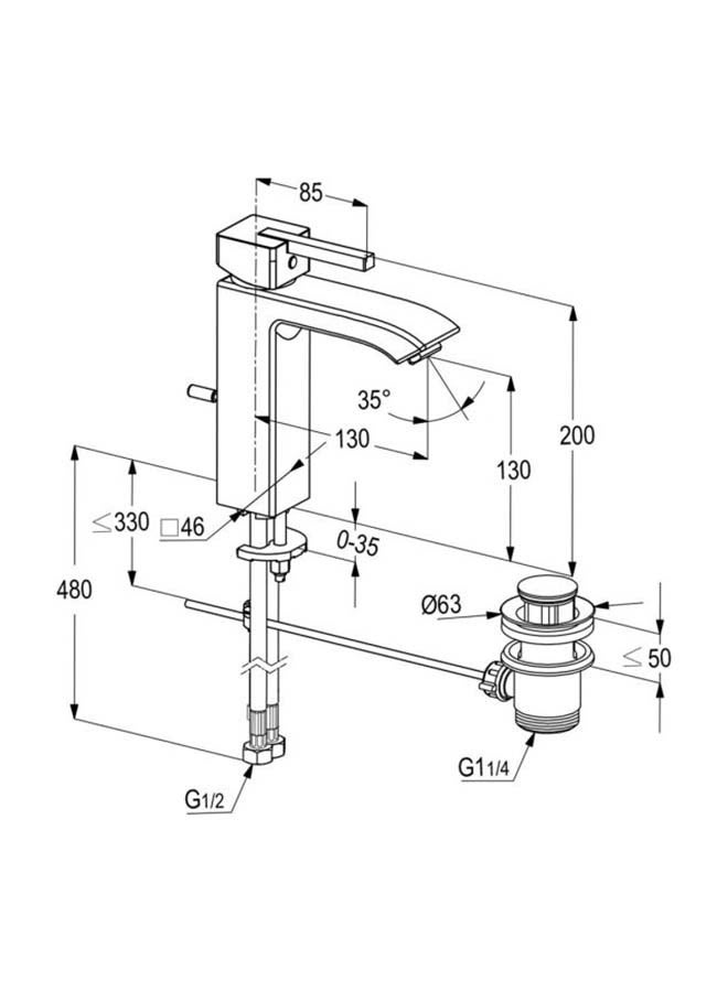 كلودي خلاط حوض RAK-14060 - Image 2