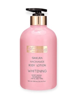 SAKURA Shawill sakura body lotion 500ml niacinamide cherry whitening brighten moisturizing nourish dry skin 