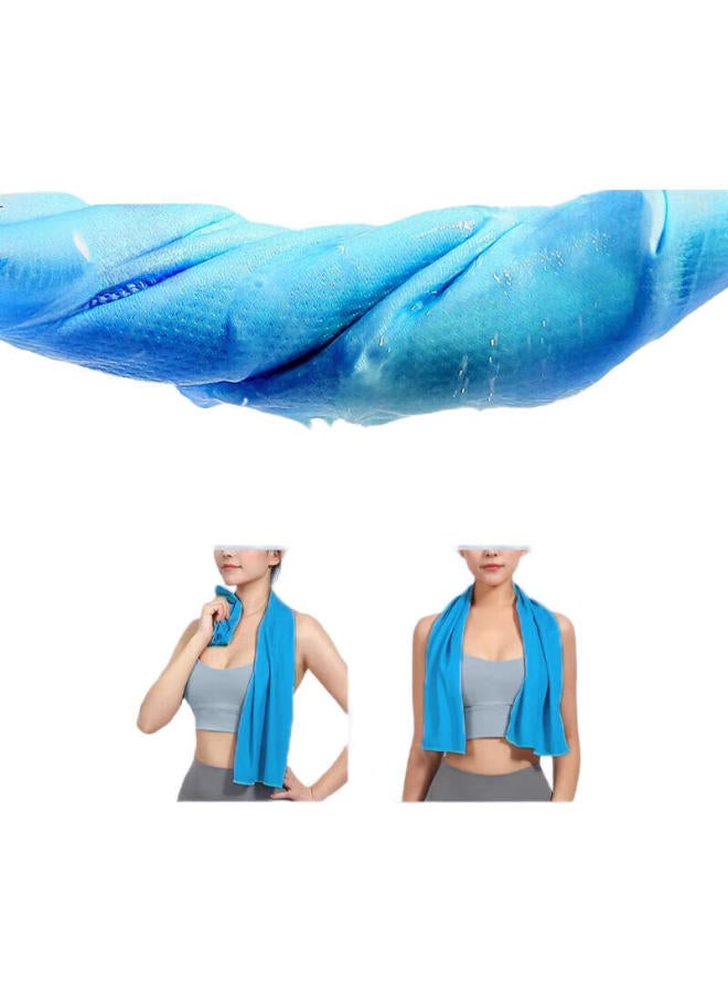 Dweck Sports Towel, Cooling Sweat-Wiping, Running Ice Silk Towel, Yoga Quick-Drying Sweat-Wiping, For Men And Women, Running Portable, 2-Pack - Image 2