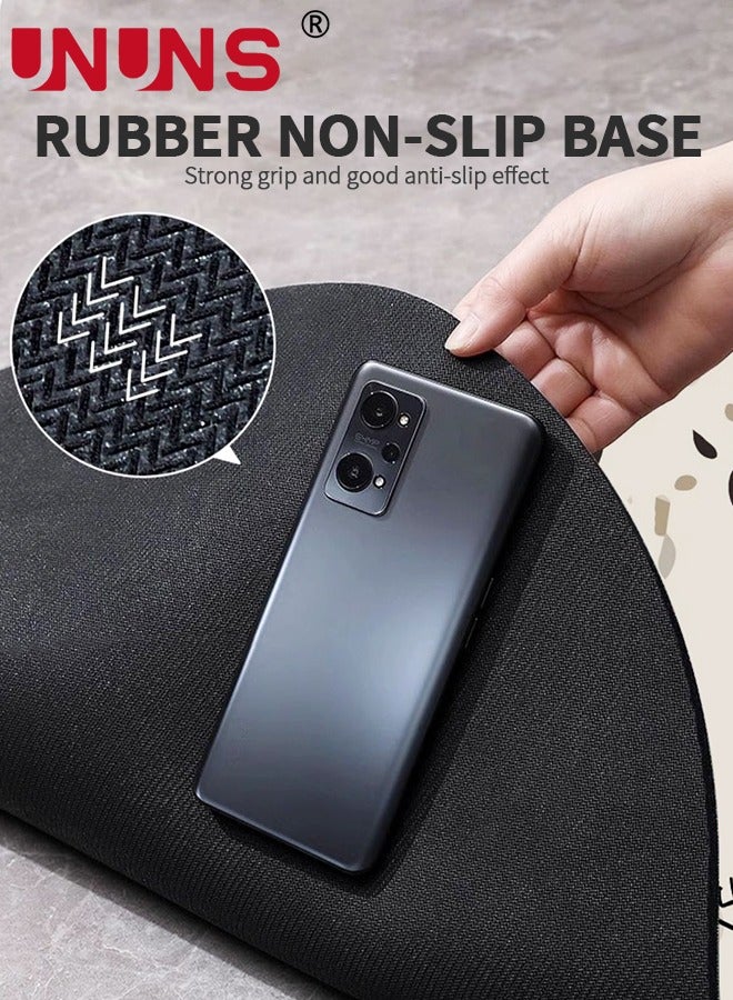 UNUNS مجموعة سجادات حمام ماصة 3 قطع، سجادة تجفيف سريعة، سجادة حمام سيلكون سحرية غير قابلة للانزلاق، سجادة أرضية مدعومة بالمطاط للحمام والمطبخ والدش والحوض، 50*55+40*80+40*60 سم - Image 5