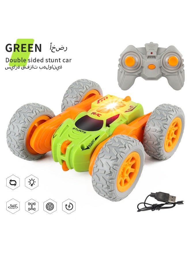 Super Stunt High-Speed Racing Double-Sided 4WD 360 Degree Flipping Rotating 2.4 GHz Remote Control Rechargeable Stunt Car - Image 1