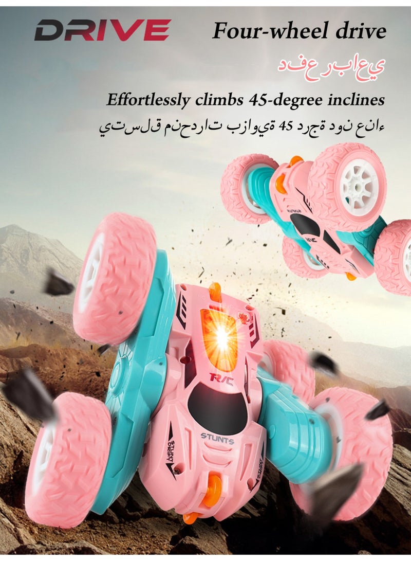 Super Stunt High-Speed Racing Double-Sided 4WD 360 Degree Flipping Rotating 2.4 GHz Remote Control Rechargeable Stunt Car - Image 4