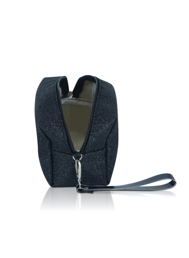 NFI essentials Makeup Pouch Cosmetic Pouch Vanity Case Jewellery Pouch Stationery Pencil Case Travel Organiser Travel Pouch Bag with Detachable Handle - Image 5