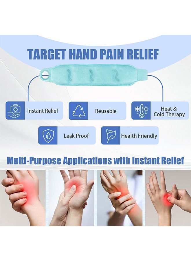 بونيتو ضمادة ثلجية للمعصم لتخفيف آلام النفق الرسغي، ضمادات ثلجية ساخنة وباردة قابلة لإعادة الاستخدام، دعامة للمعصم للإصابات، ضمادة ثلجية قابلة للتعديل لتخفيف الألم، التهاب المفاصل، التهاب الأوتار، الرباط الصليبي الأمامي، التورم، الكدمات، هدية للرجال والنساء بعد الجراحة - Image 5