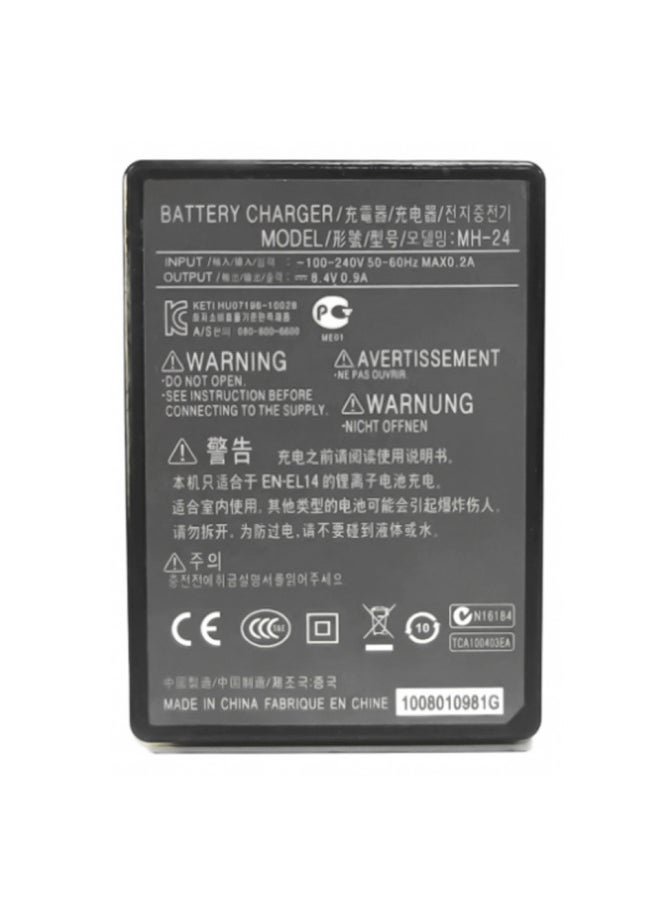 Generic - Mh-24 Digital Camera Charger For Nikon D5100 D3400 D5300 D5500 D5600 En-el14-Color:Separate Charger - Image 1