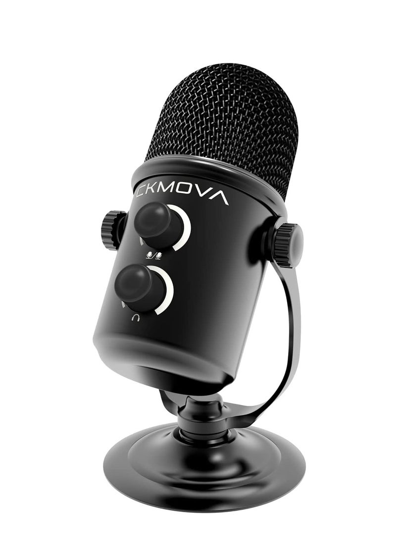 CKMOVA USB Condenser Microphone Type C and A with Value Control Wheel Broadcast Quality  - Image 2