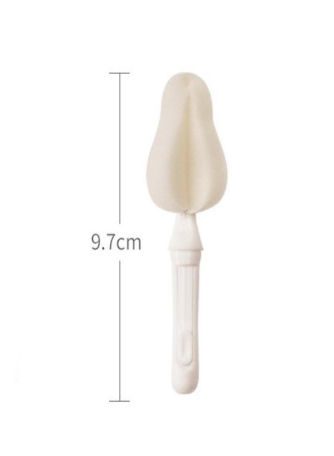 Joayuezo 10PCS Milk Bottle Nipple Brushes Pacifier Sponge Cleaning Brush for Bottles and Accessories (10PCS White) - Image 4