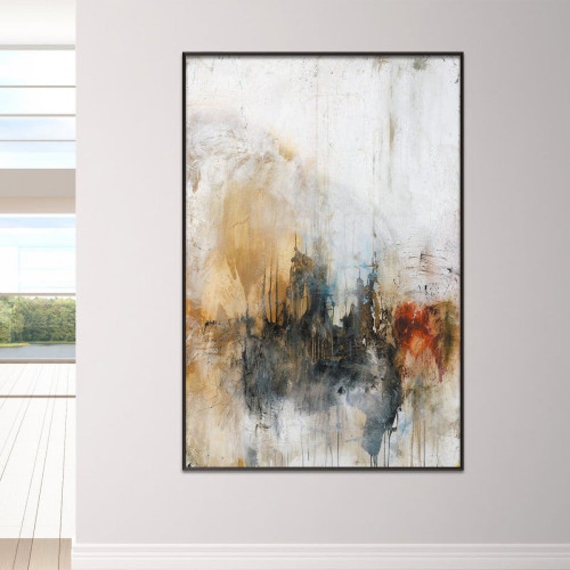 Marktna Modern design canvas print with a hollow frame, size (40×60), one piece - Image 1