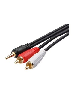 ماركة غير محددة مساعدة إلى كابل الصوت 2RCA 1.5 متر أسود / أبيض / أحمر  - Image 2